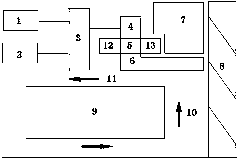 Device based on water-gas vortex fluid to manage coal mine upper corner gas