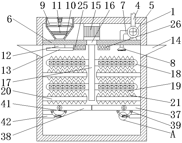 Cereal processing machine capable of automatically regulating and controlling temperature and humidity and application method thereof