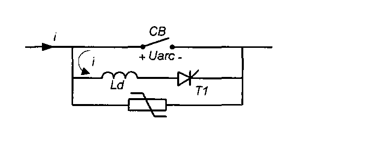 Direct current limiting and breaking device based on countercurrent injection method