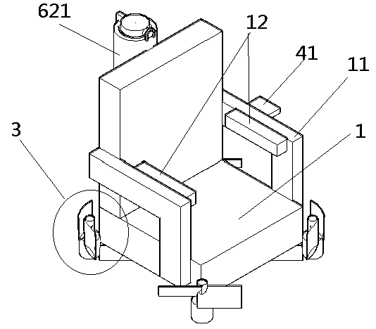 Landing chair controllable in direction