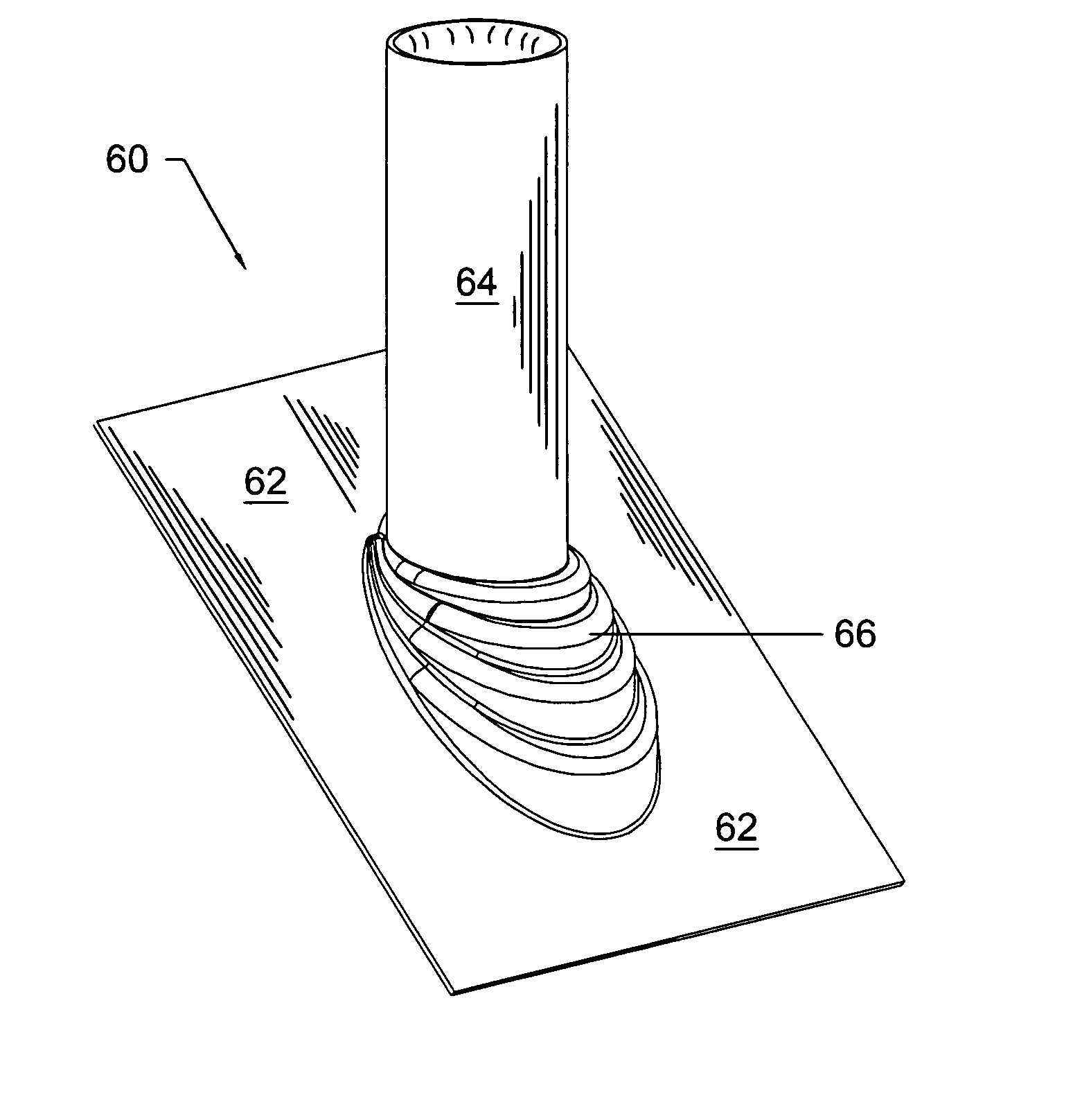 Flashing boots for roof penetrations