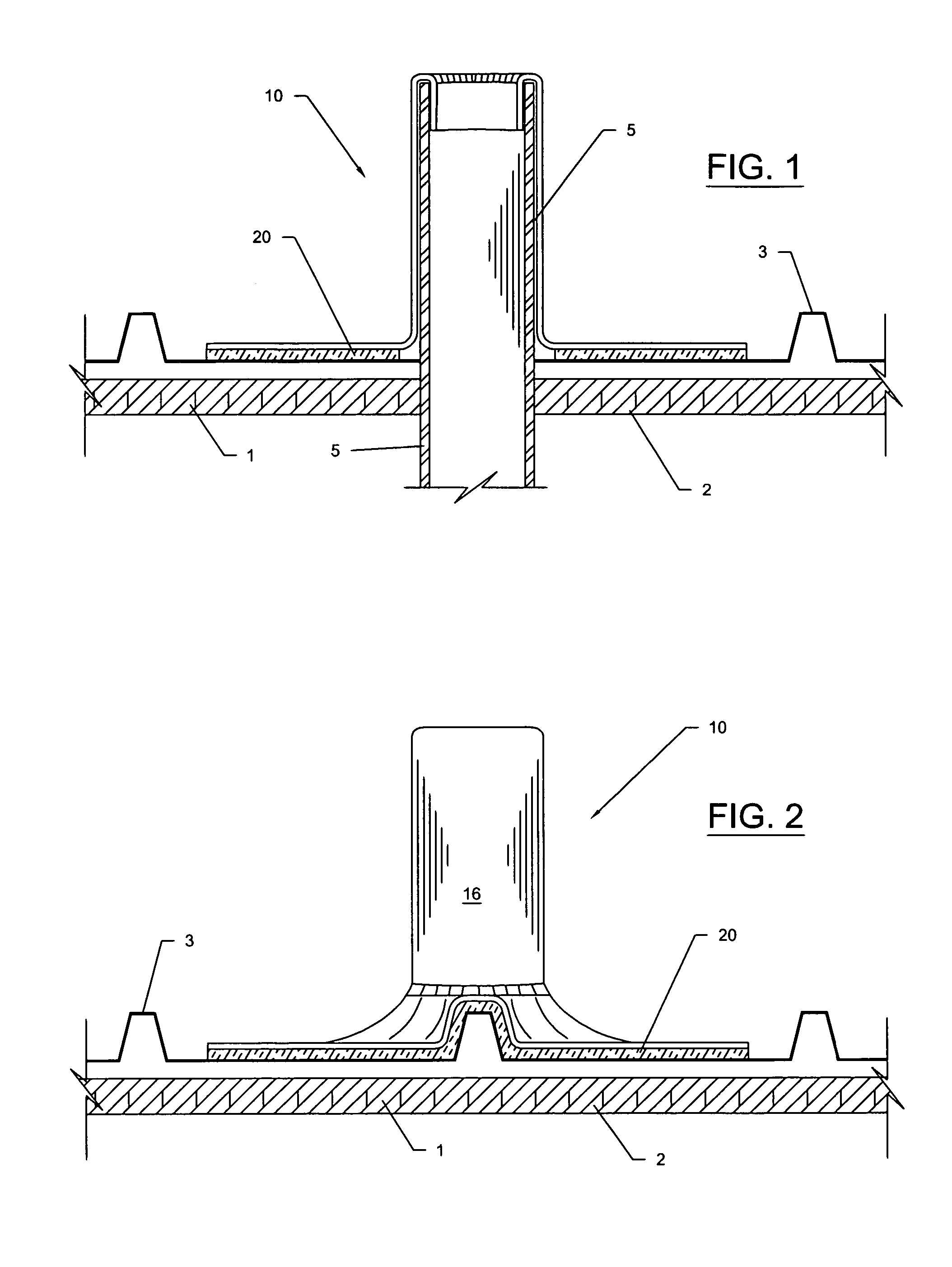 Flashing boots for roof penetrations