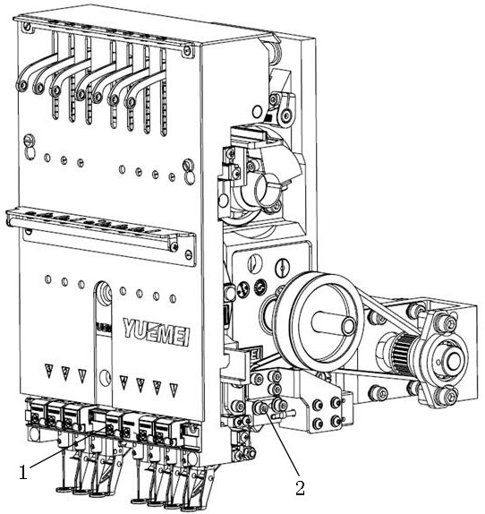 Upper thread clamping mechanism of double-needle embroidery machine