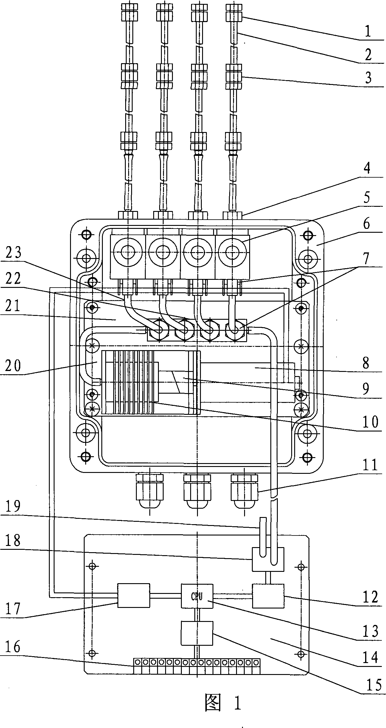 A multi-channel pipe-type line type heat fire detector