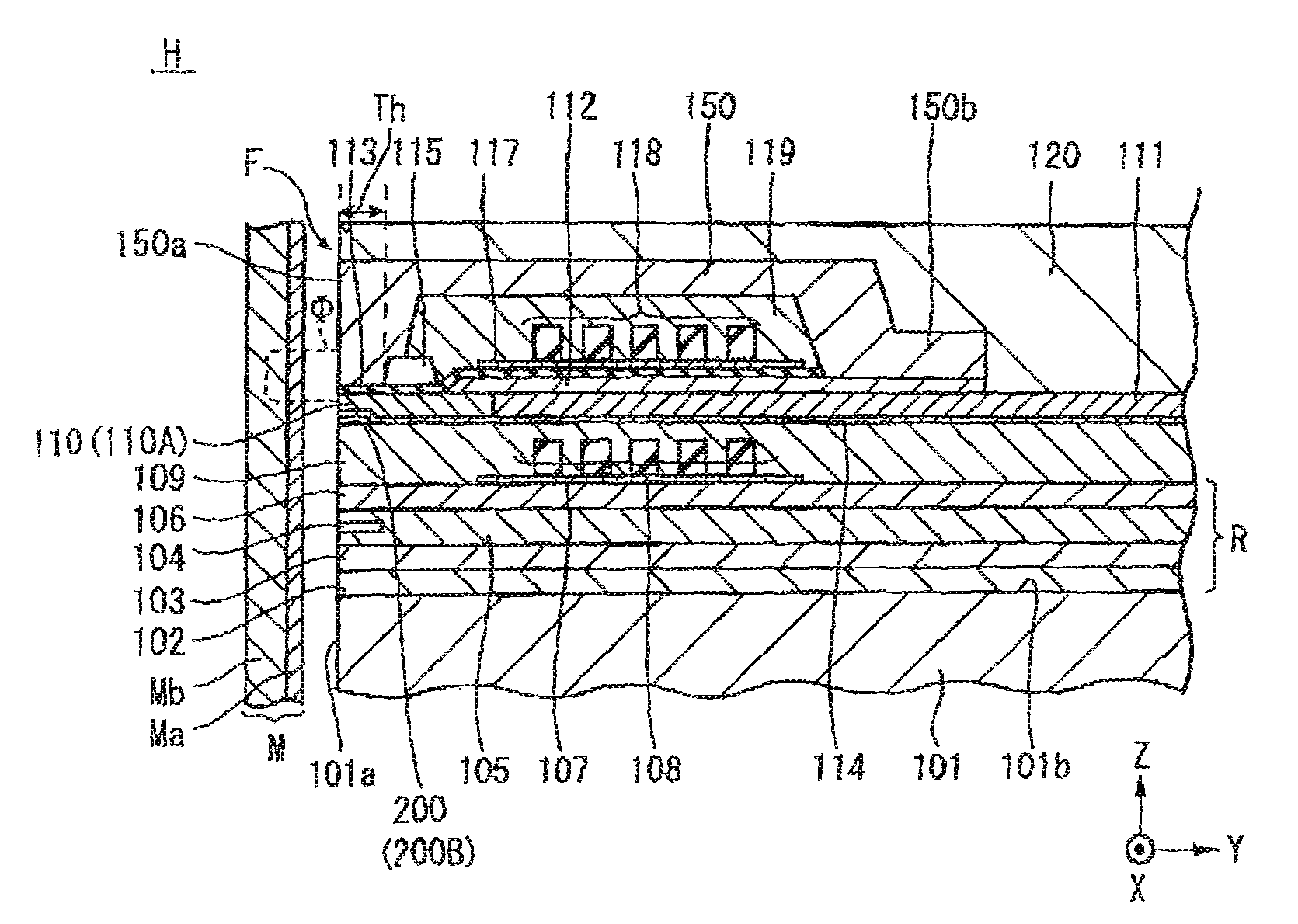 Perpendicular magnetic recording head having a bottom shield part magnetically connected to a pair of side shield parts