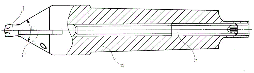 Machine-clamped center drill