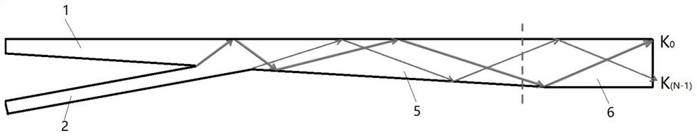 On-chip mode division multiplexing device based on reflection effect