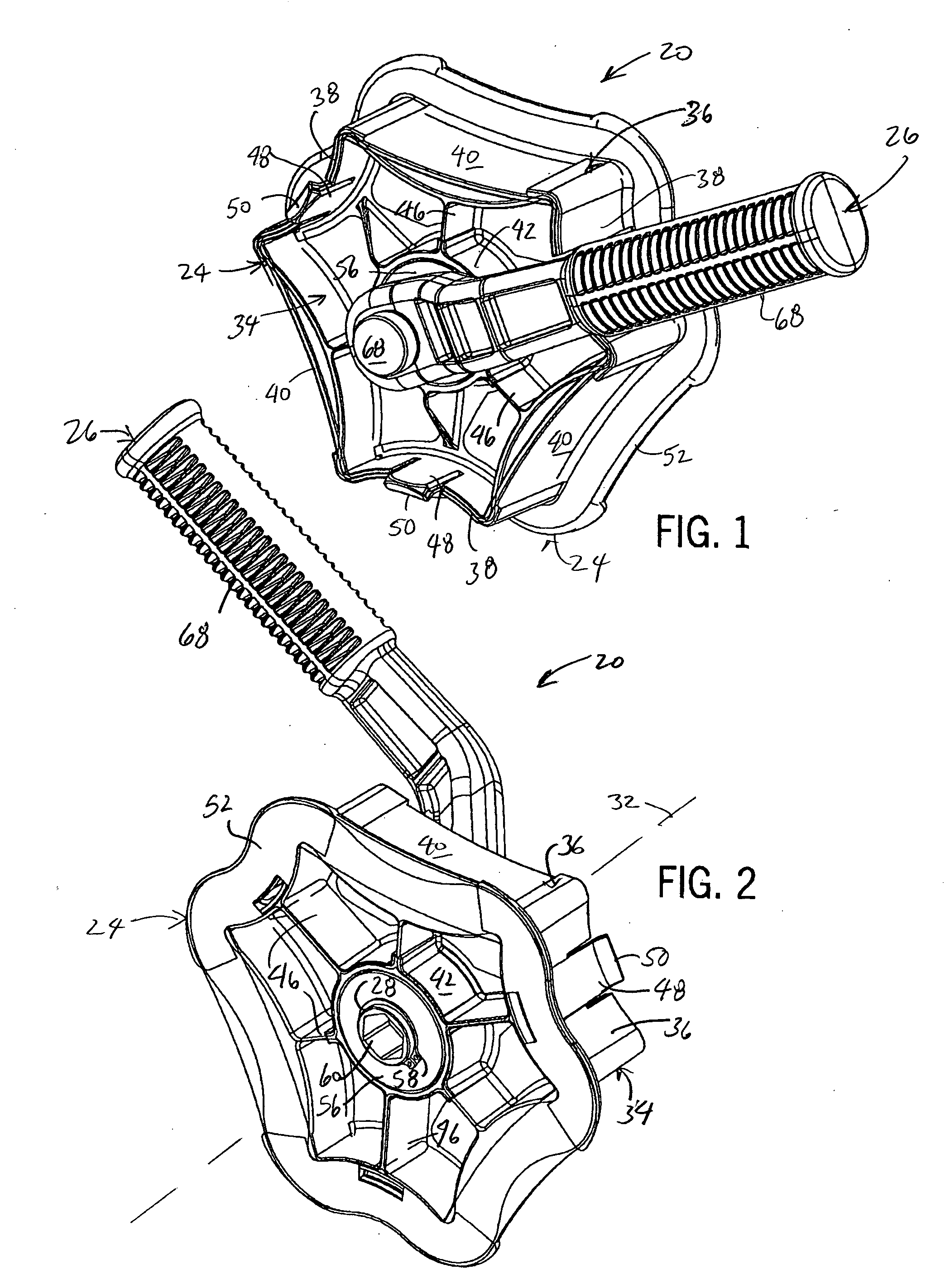 Fish tape winder insert