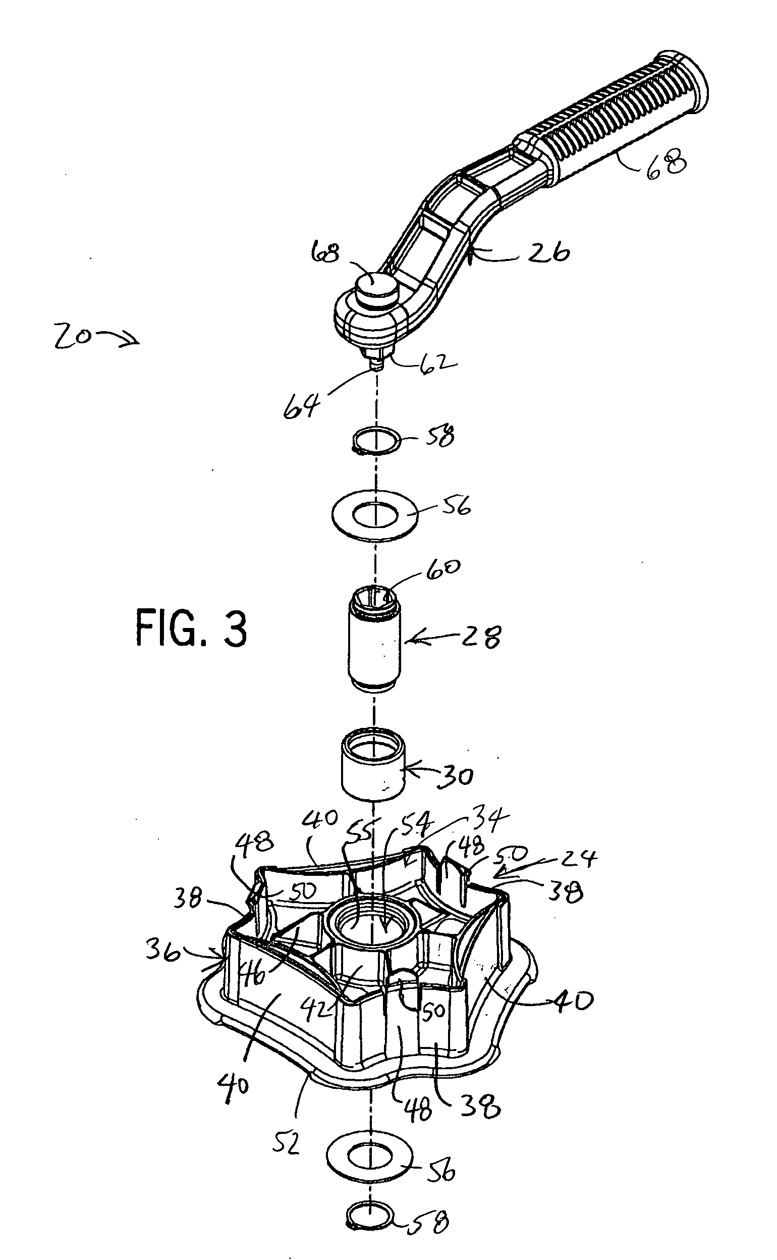 Fish tape winder insert