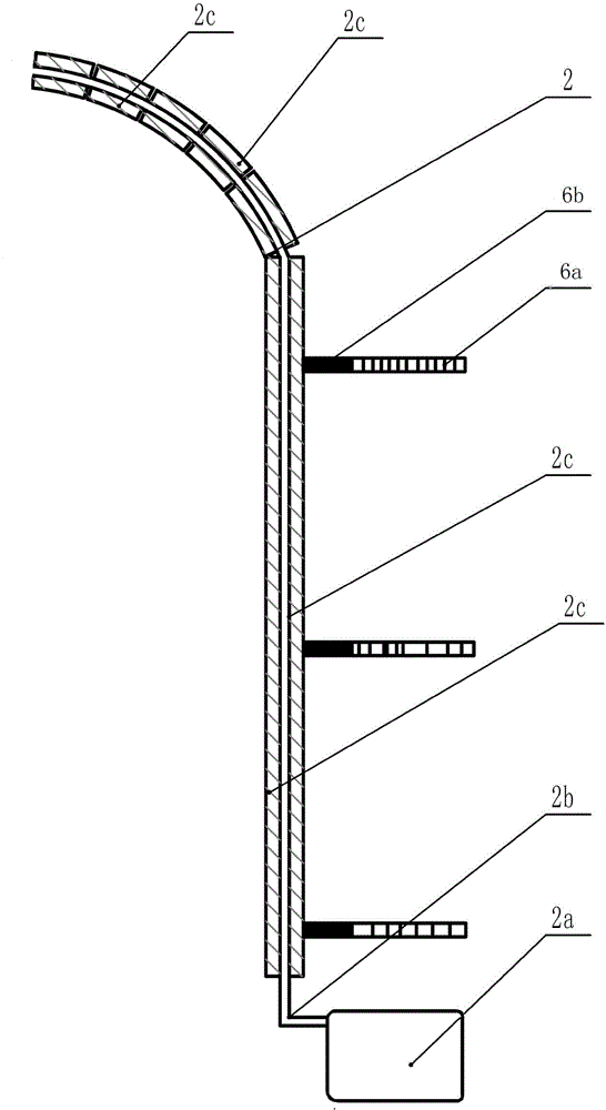 Automatic dedusting and demoulding agent brushing device for tunnel steel trolley