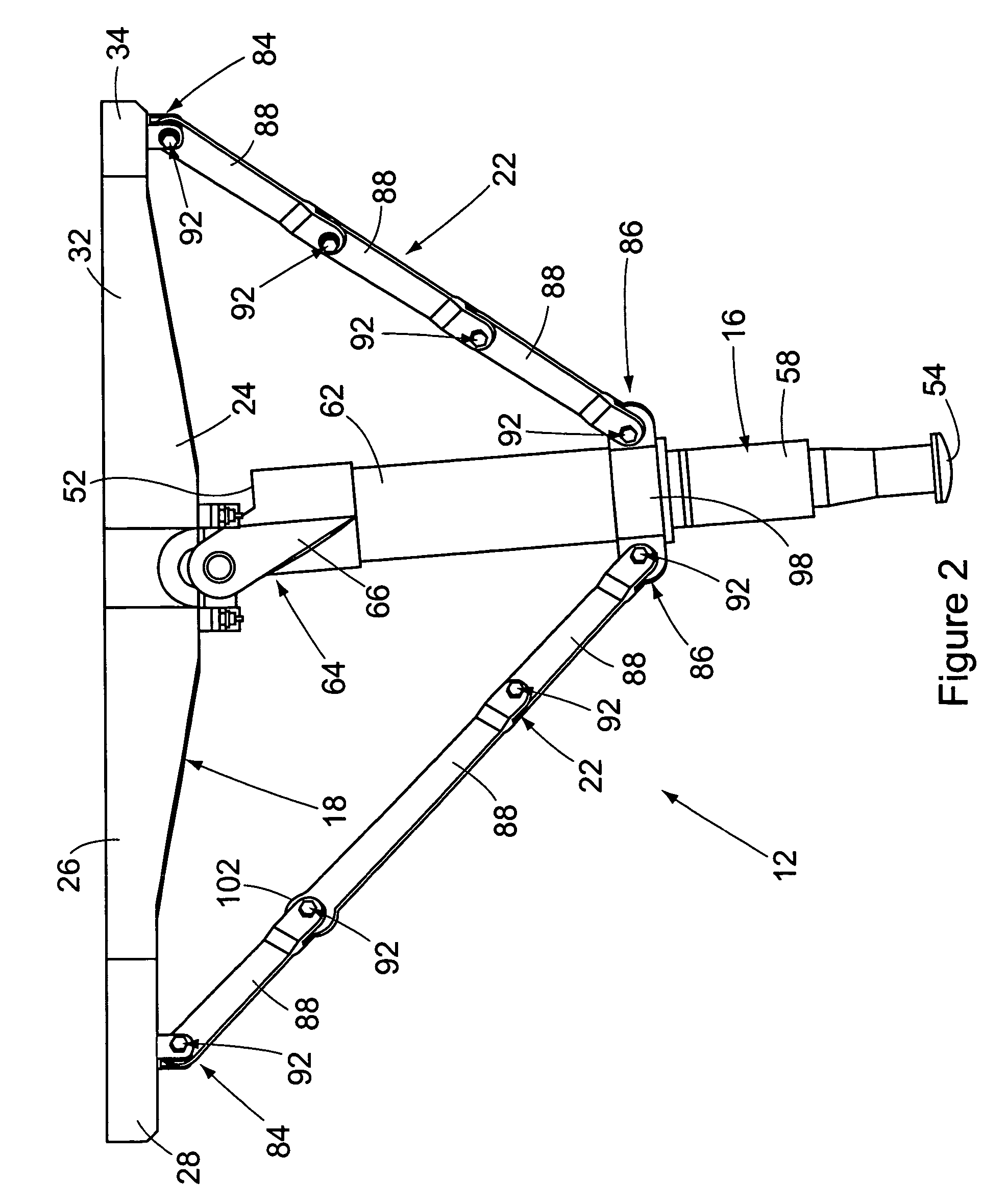 Landing assist probe mounting system