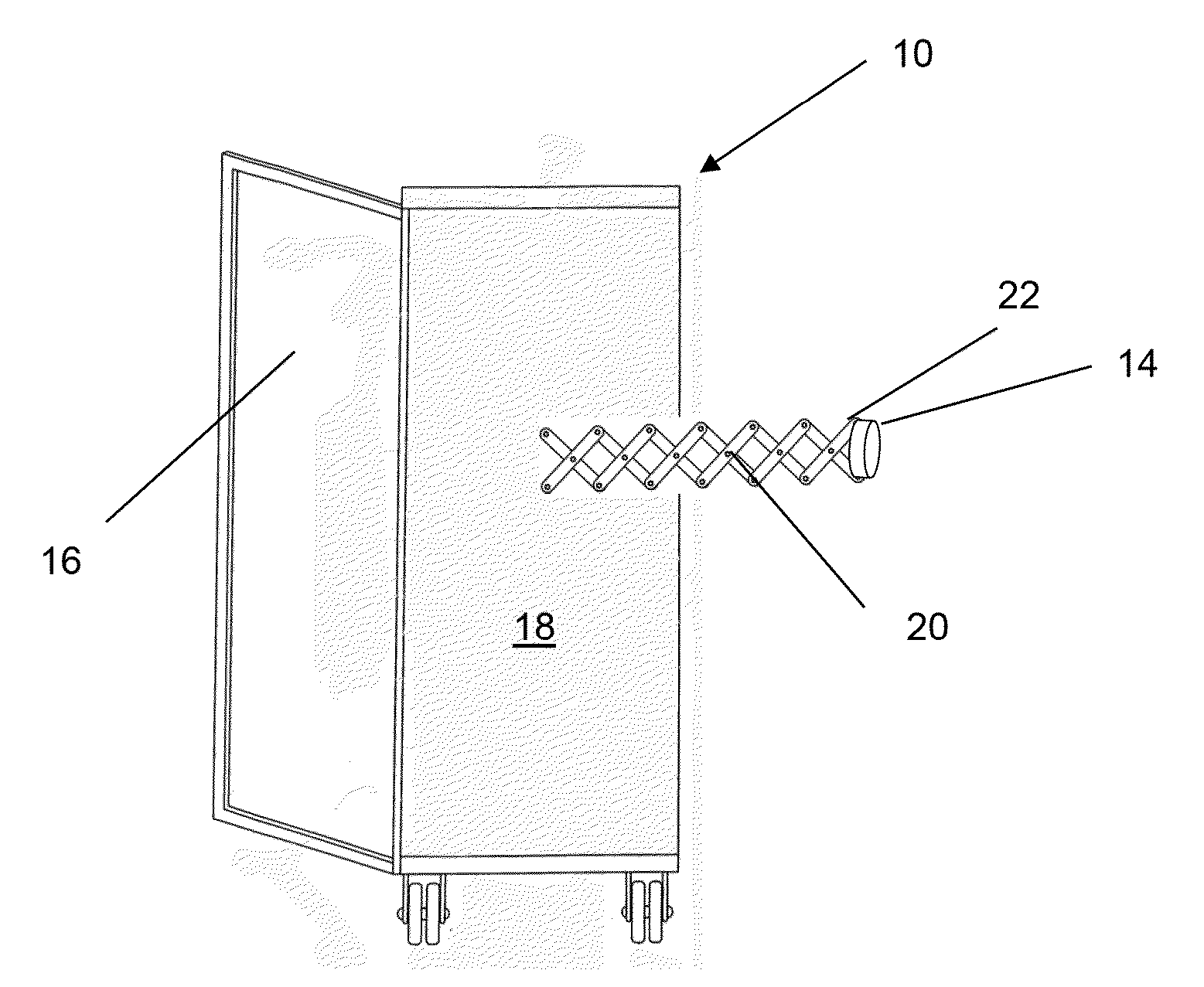 Aircraft galley and lavatory disinfection