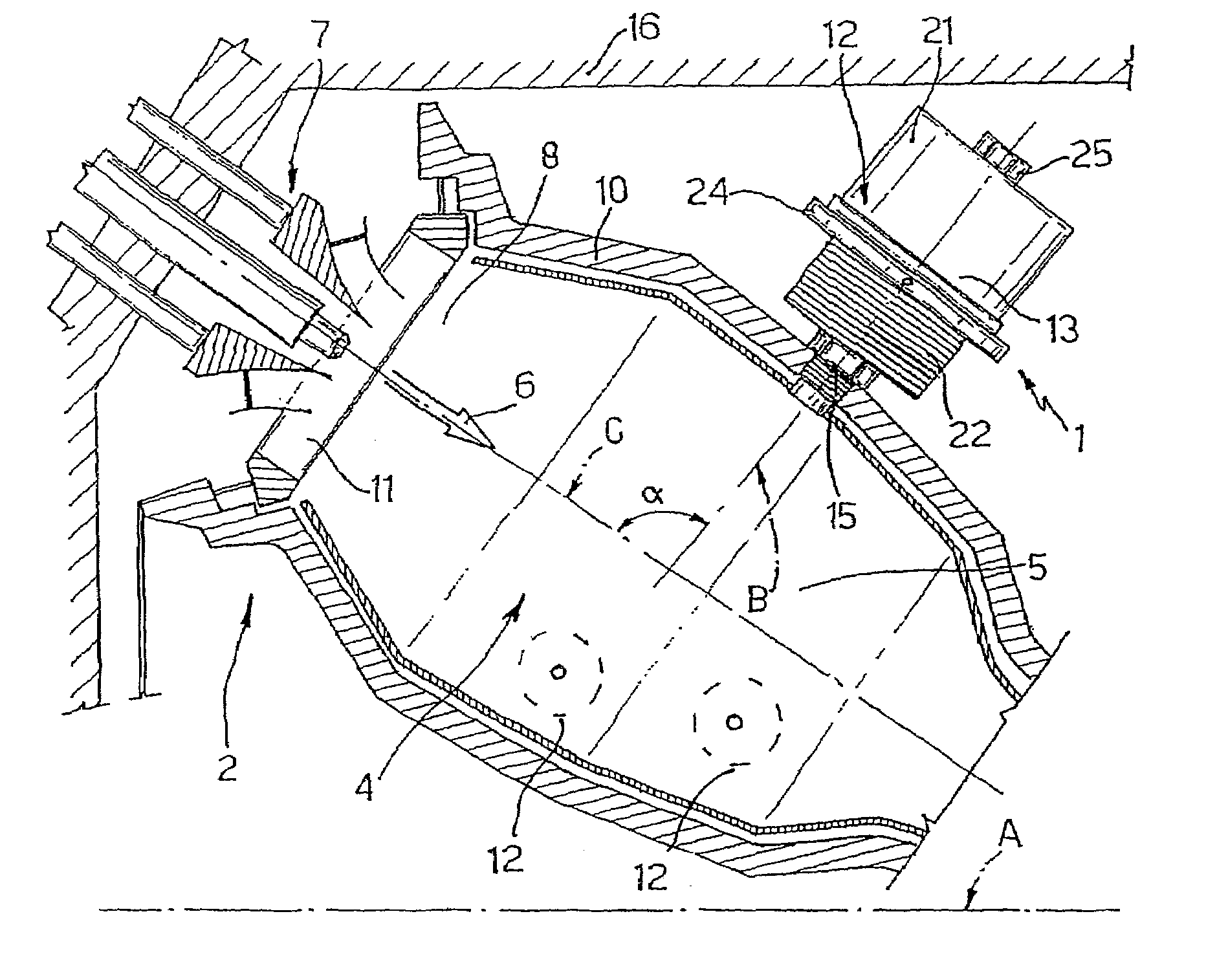 System for damping thermo-acoustic instability in a combustor device for a gas turbine