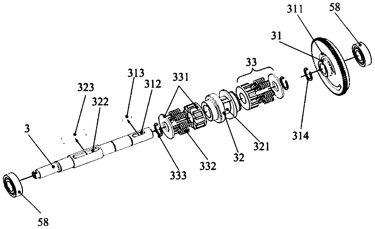 Transmission gear switching assembly, transmission and automobile