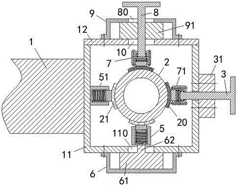 Steady pipeline supporting device