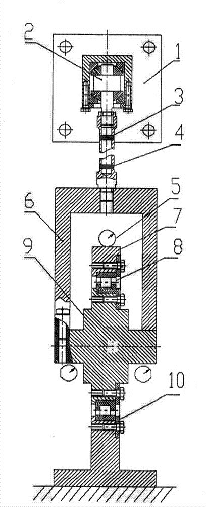 Method for measuring radial dynamic flexibility of rolling bearing