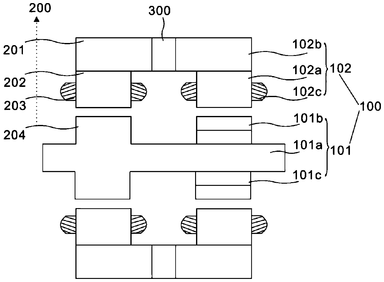 Radial flux doubly salient permanent magnet motor integrated with radial magnetic bearing