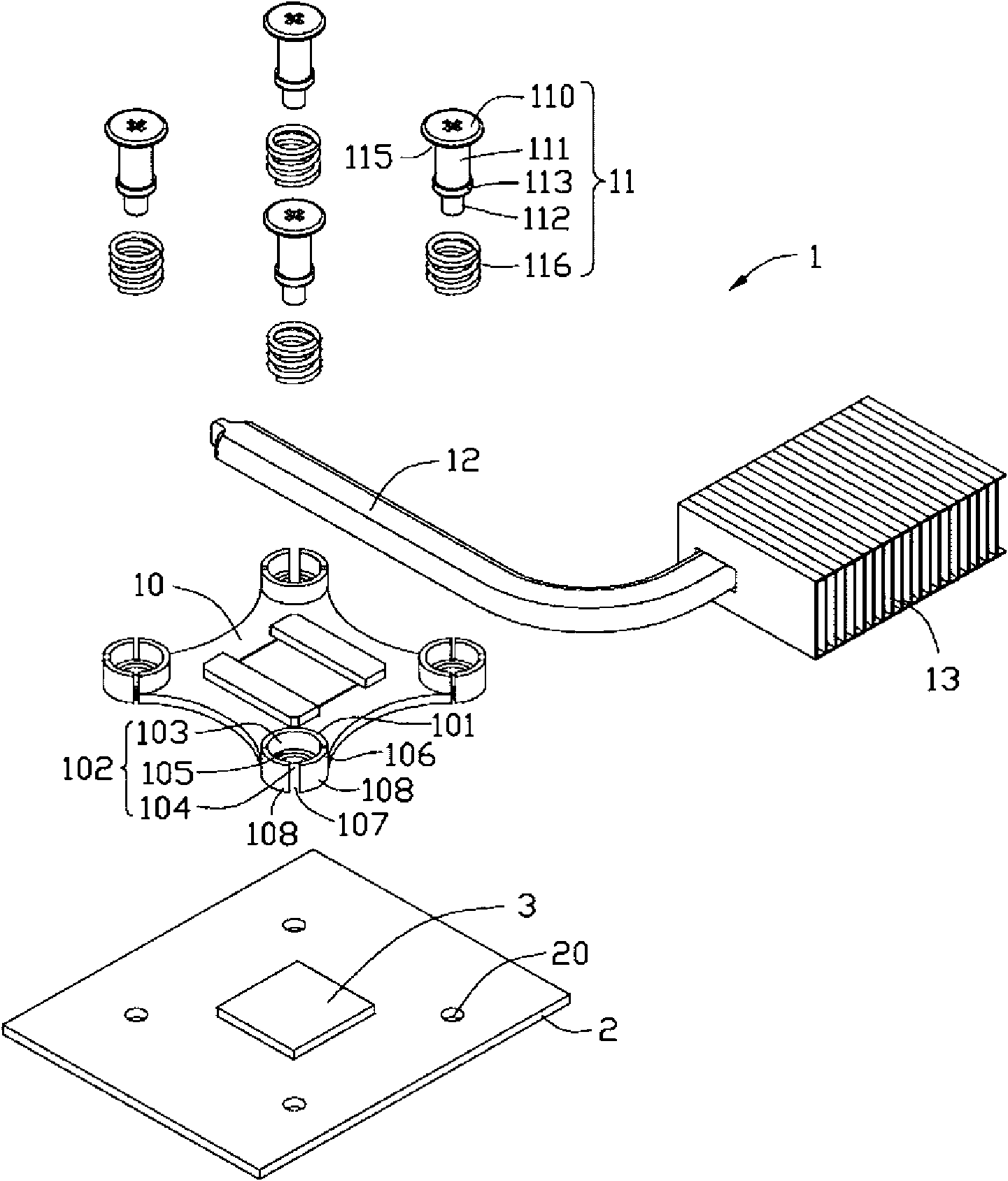 Heat dissipating device