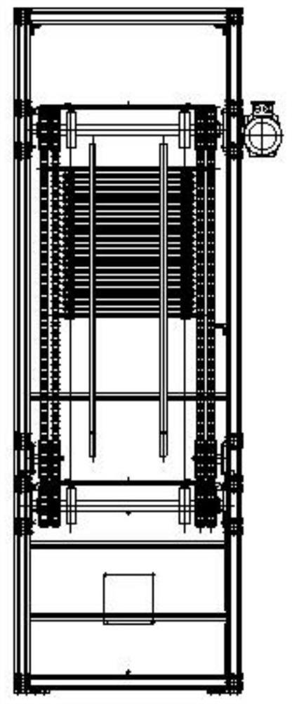 One-in and one-out cigarette carton continuous hoisting machine equipment and hoisting method