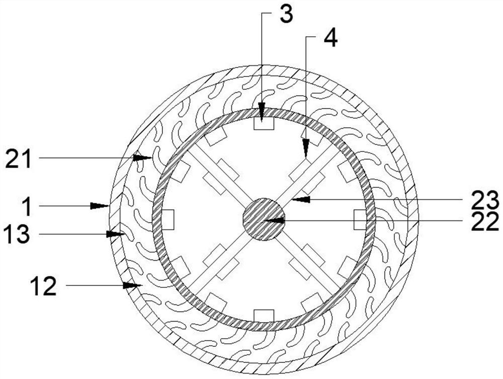 Impurity removal and purification device for feldspar ceramic raw materials