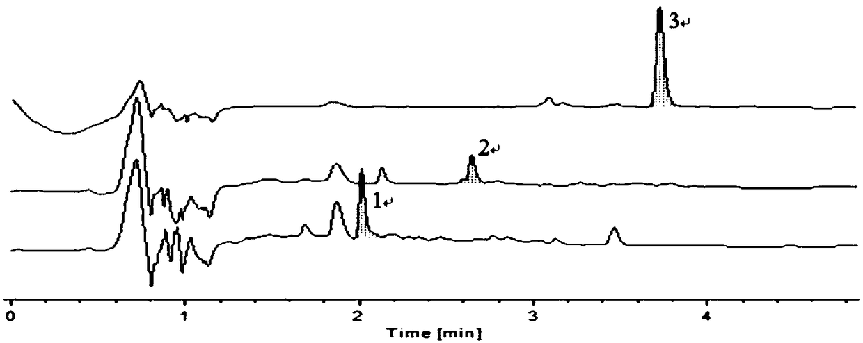 Method for using two-dimensional liquid chromatogram to detect compound nanxing acesodyne plaster