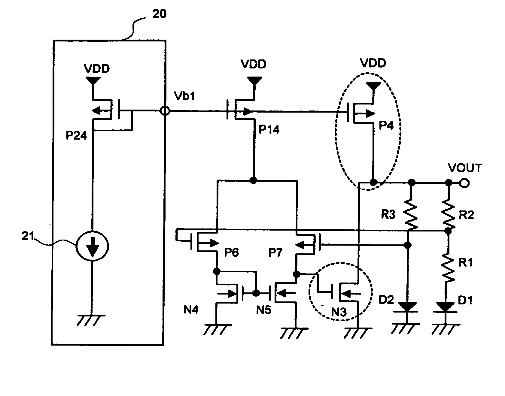 Band gap circuit