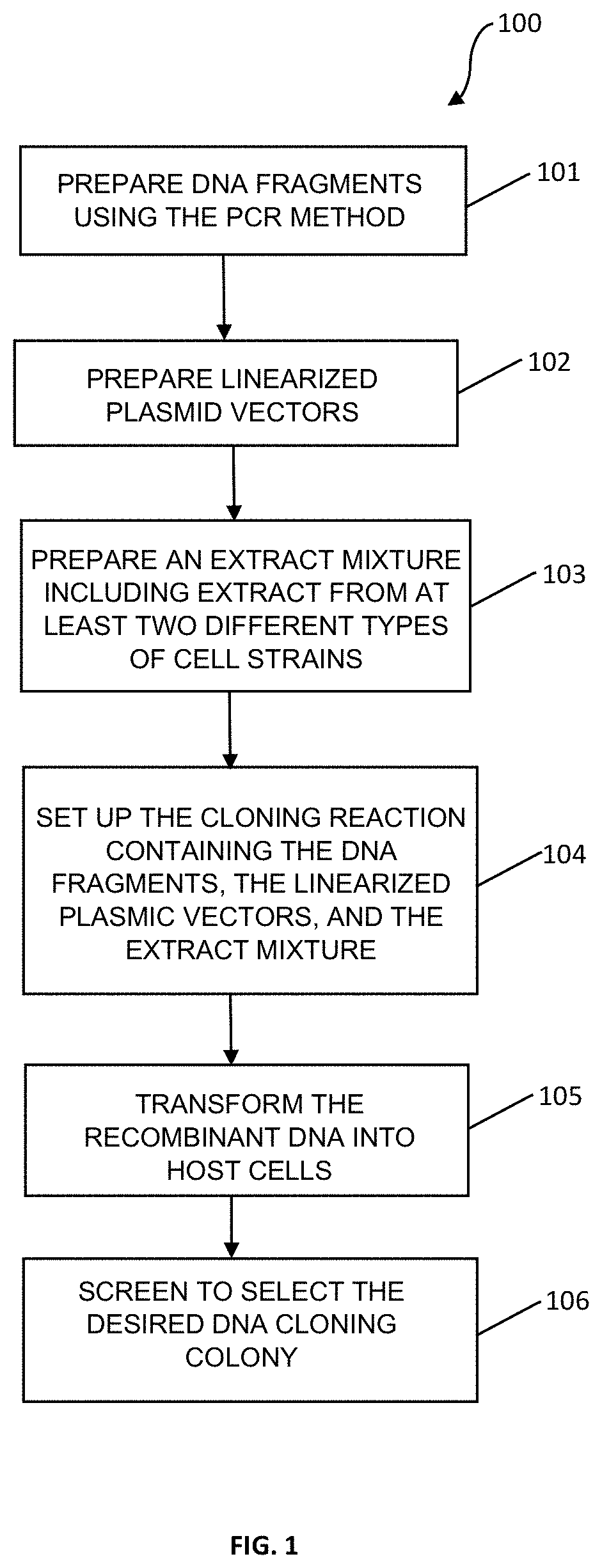 Mixture of cell extract and method for site-directed cloning