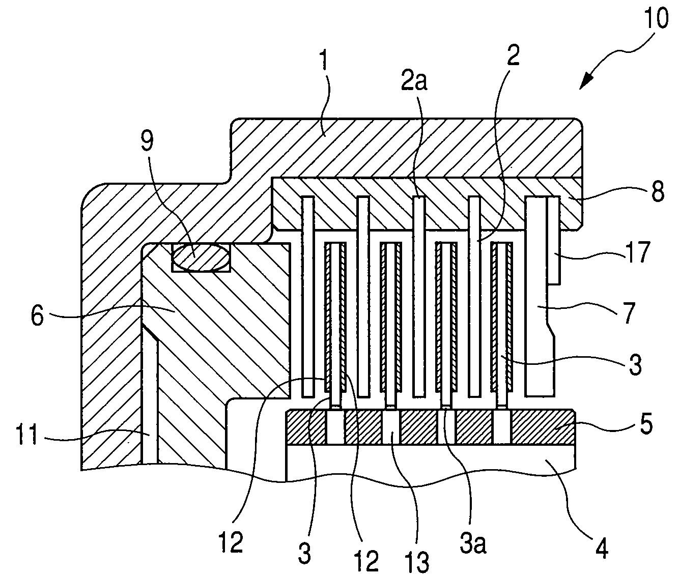 Wet type friction plate