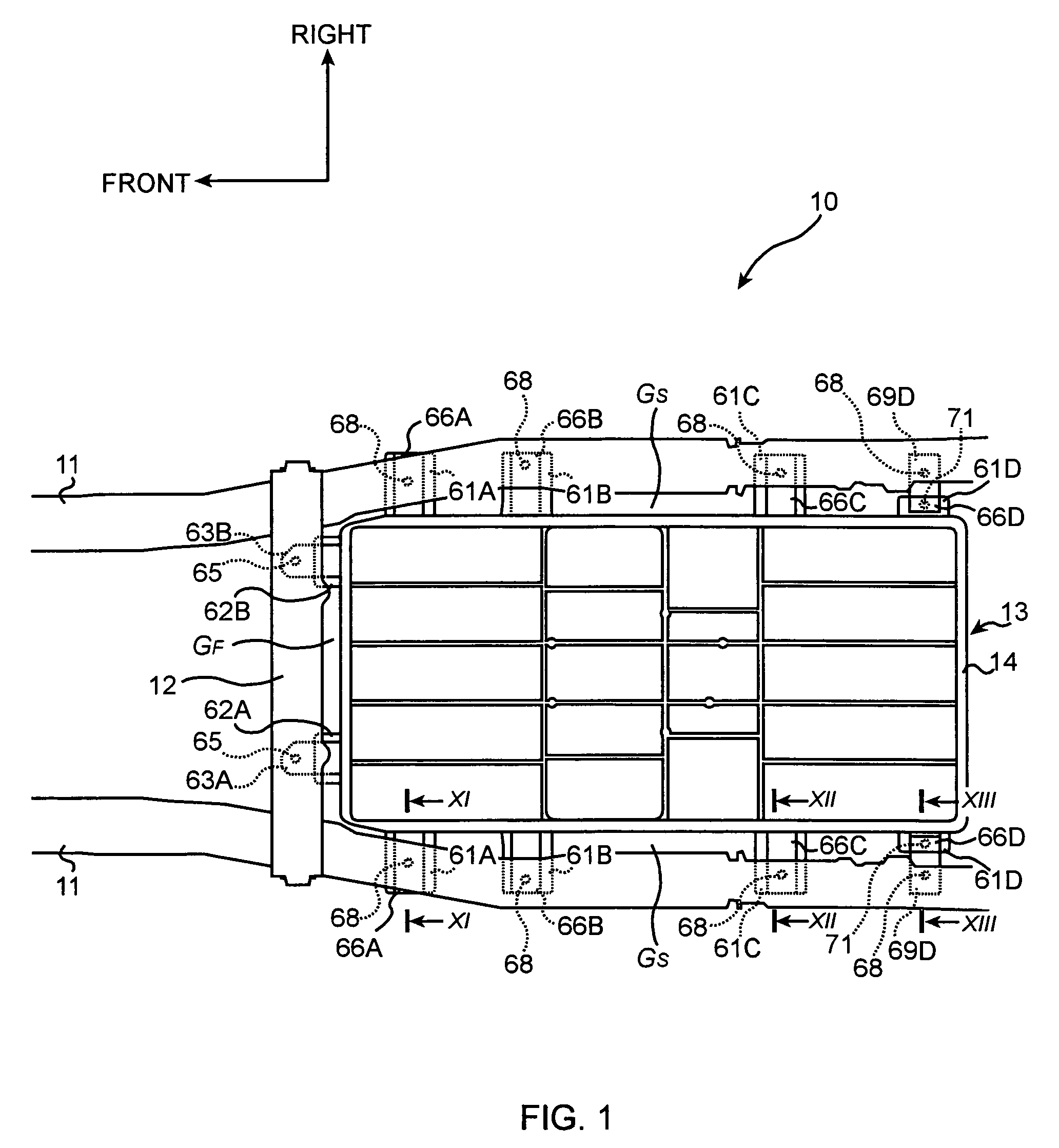 Structure for mounting batteries onto electric vehicles