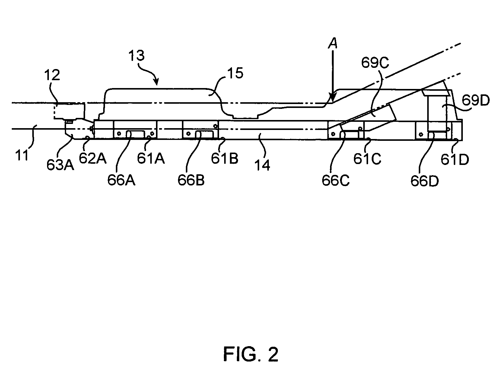 Structure for mounting batteries onto electric vehicles