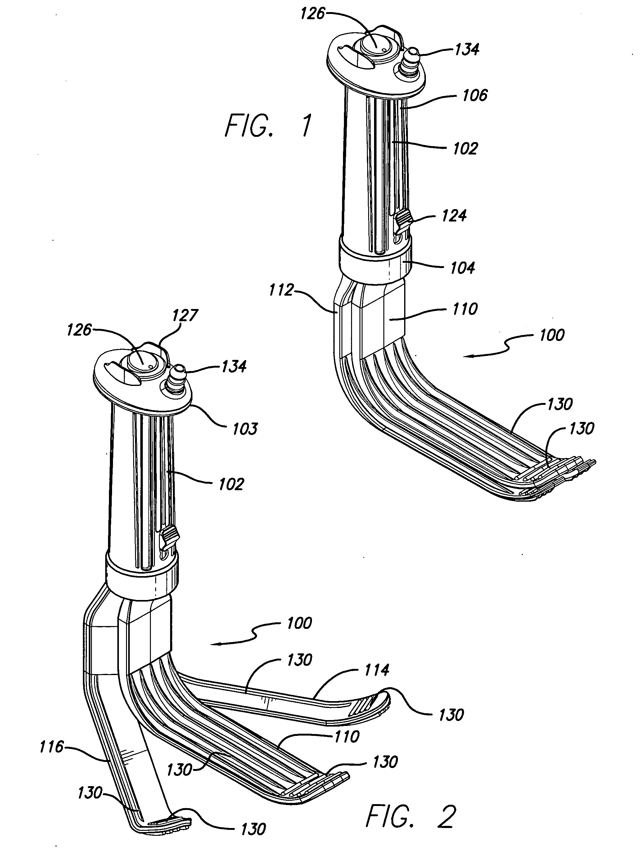 Disposable expandable cordless lighted retractor