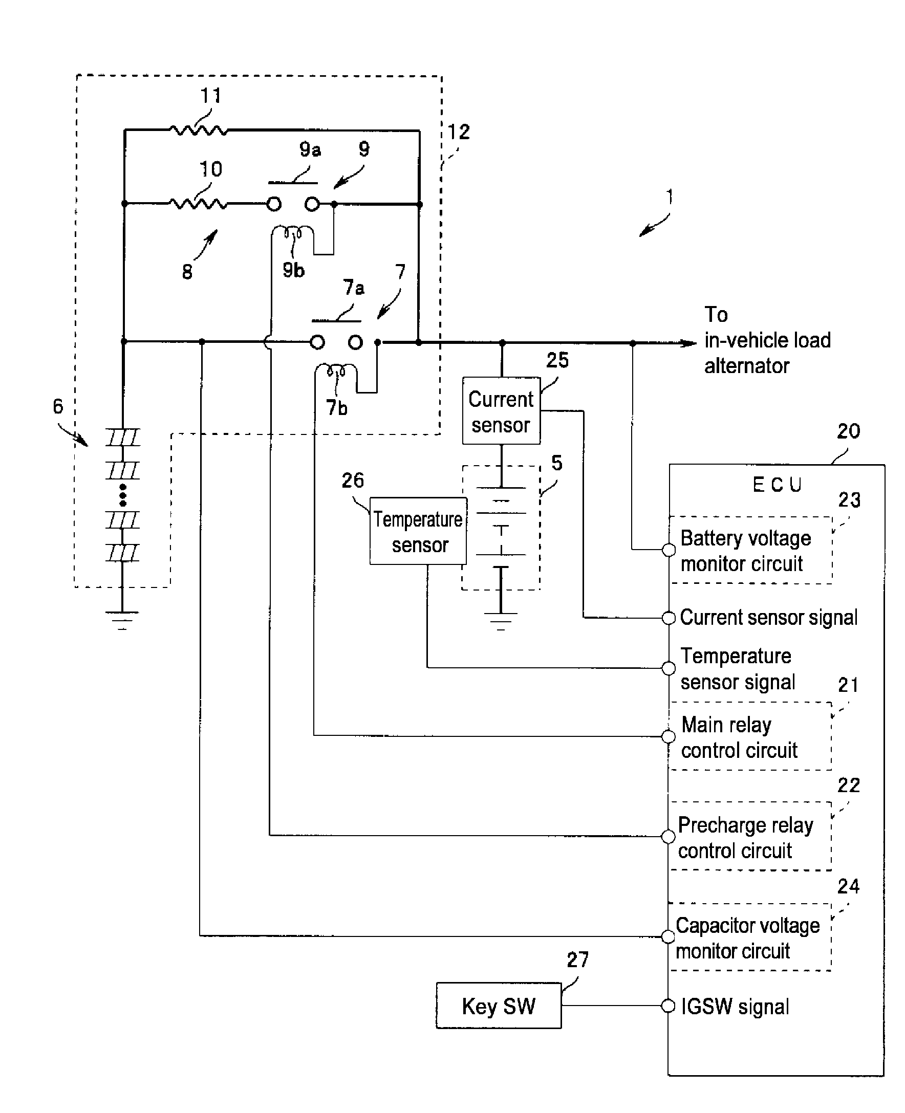 Vehicle power supply device