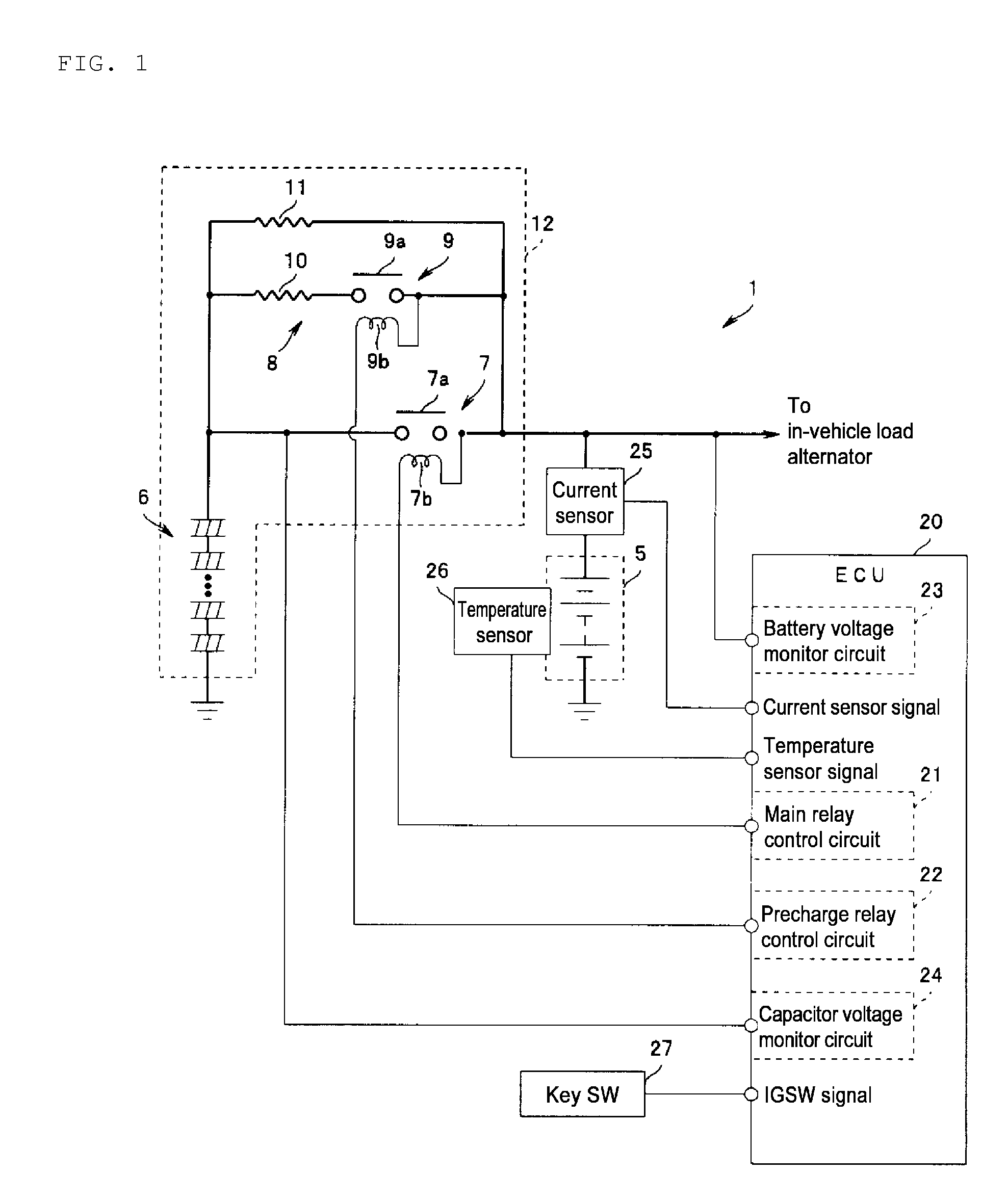 Vehicle power supply device