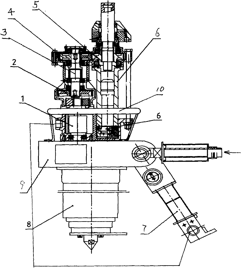 Pneumatic anchor rod hammer drill