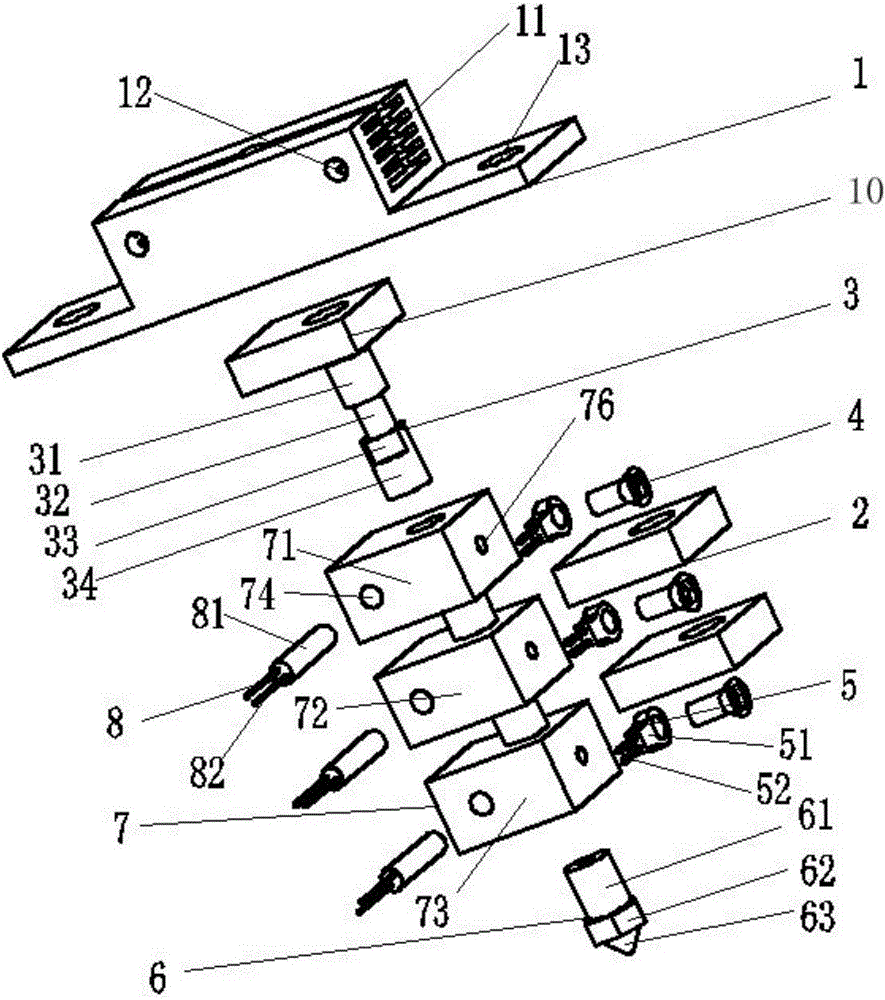 Extrusion head device based on fused deposition modeling technology