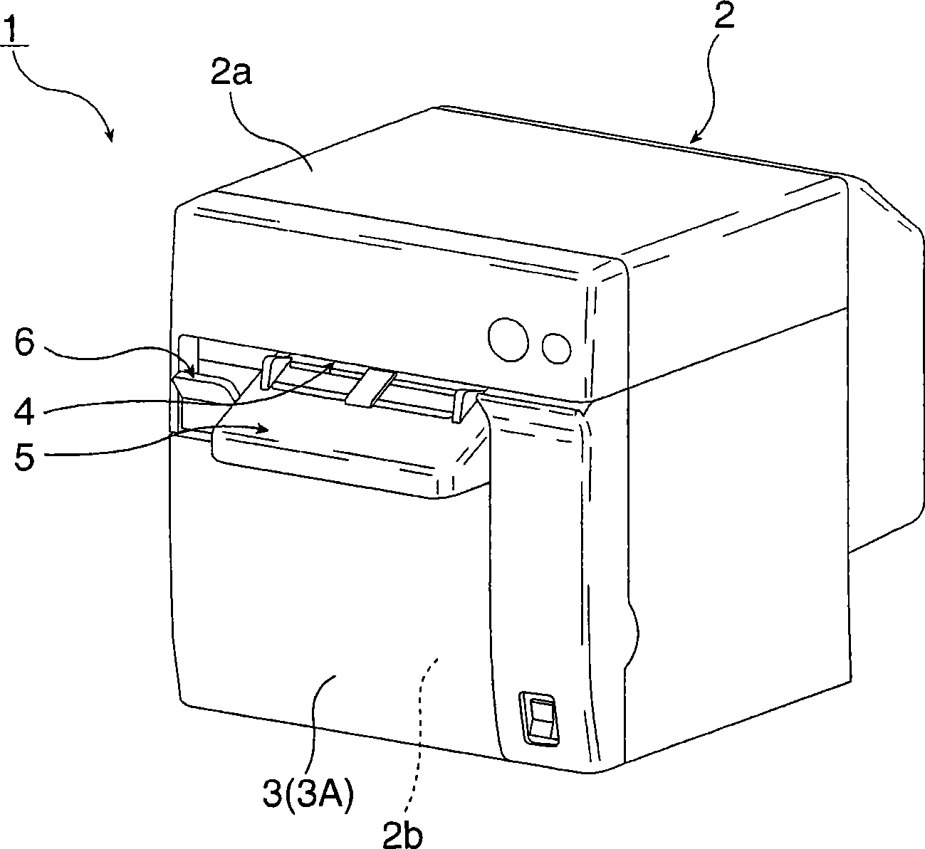 Operating mechanism for a printer cover, and a printer