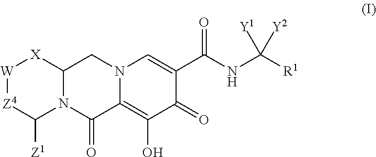 Substituted 2,3,4,5,7,9,13,13a-octahydropyrido[1′,2′:4,5]pyrazino[2,1-b][1,3]oxazepines and methods for treating viral infections