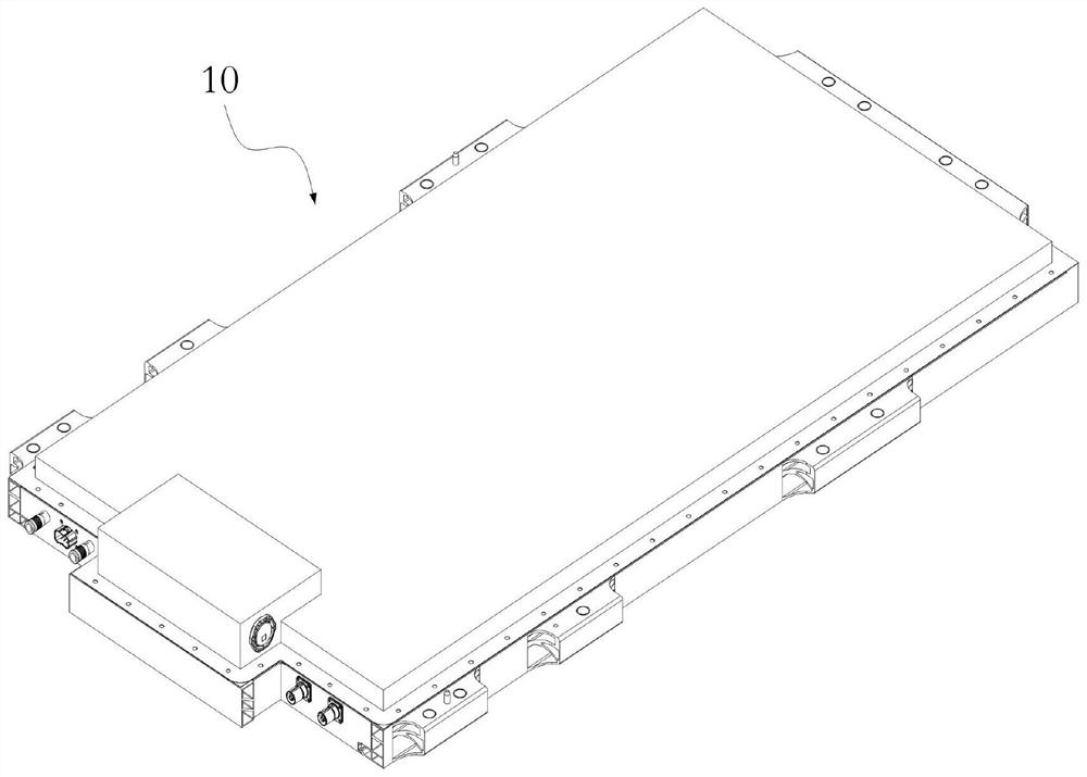 High-energy-density power battery pack integrated structure and new energy automobile