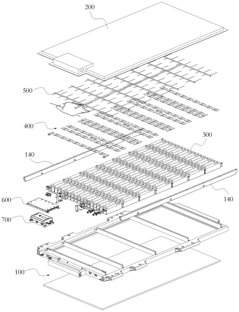 High-energy-density power battery pack integrated structure and new energy automobile