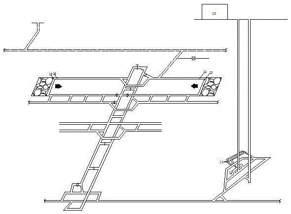 Wet mine dust suppression system based on reuse of reclaimed water