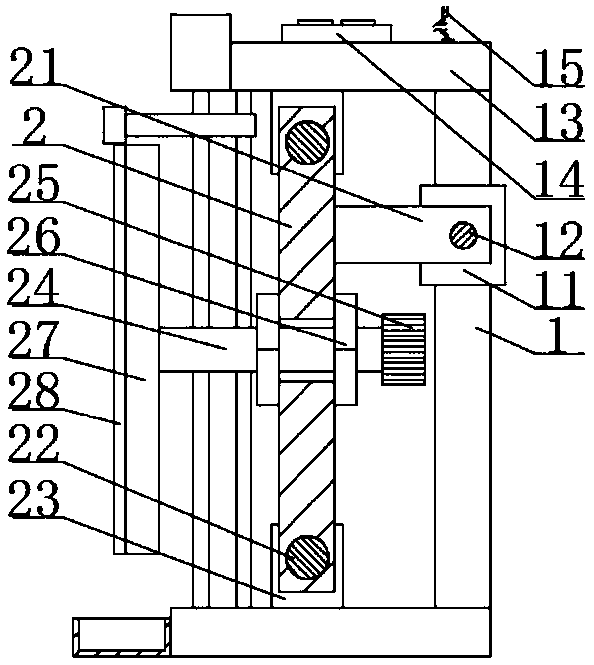 Glue scraping device for production of electronic display screen