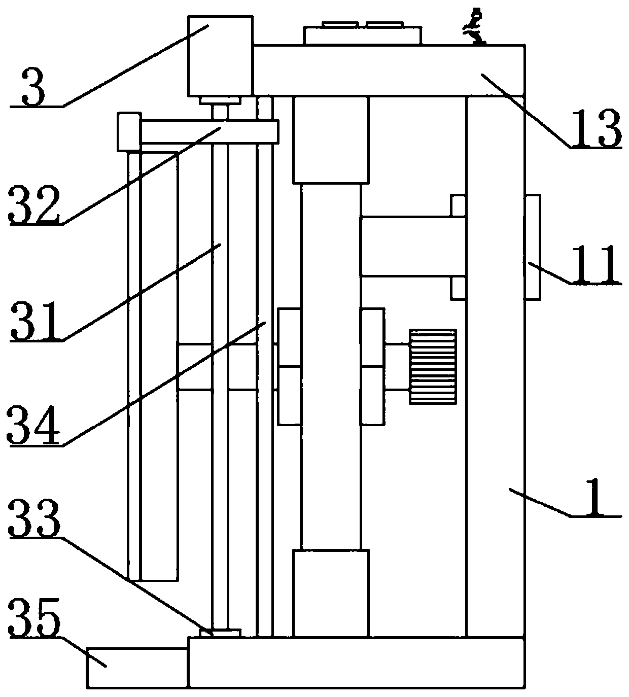 Glue scraping device for production of electronic display screen