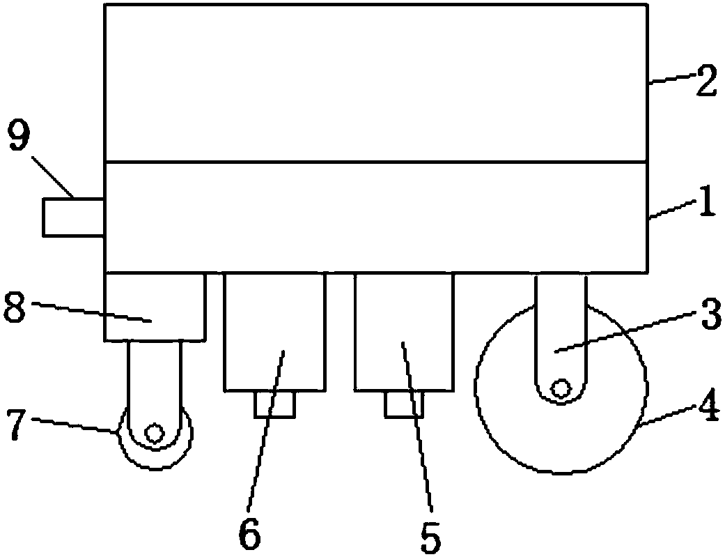 Tamping device for road engineering