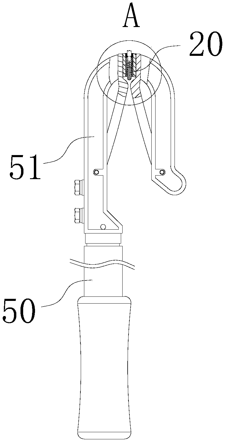 Grounding line device and state detecting method thereof