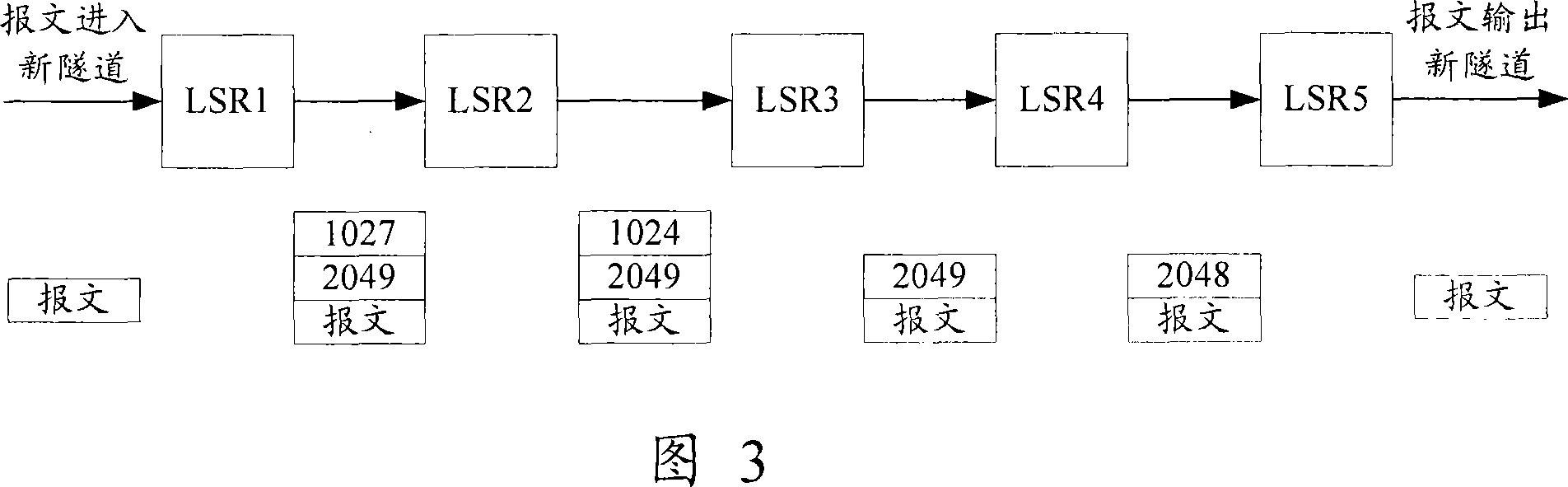 Tunnel-based message forwarding method and label exchange router