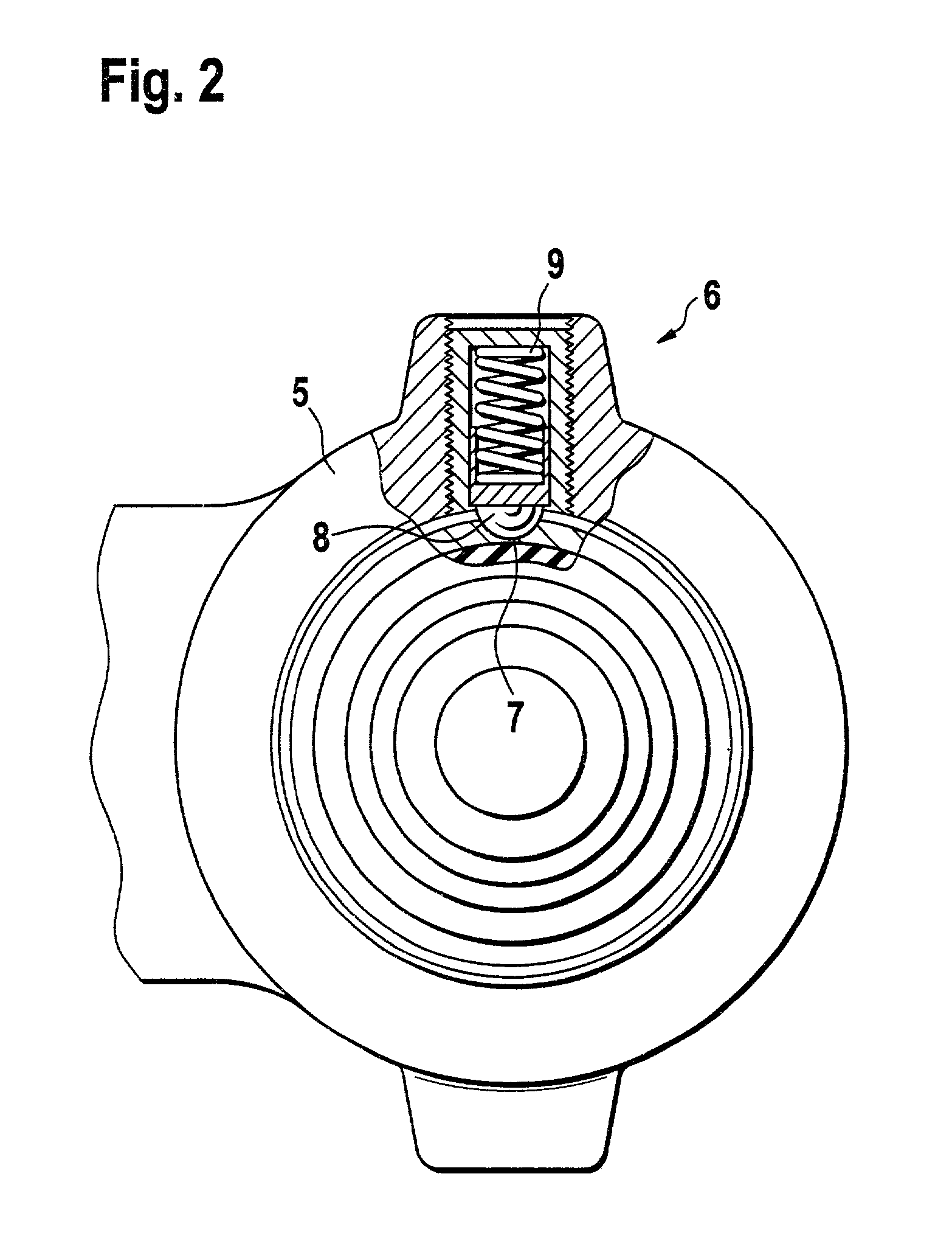 Forward bearing arrangement for the tilting cab of a truck