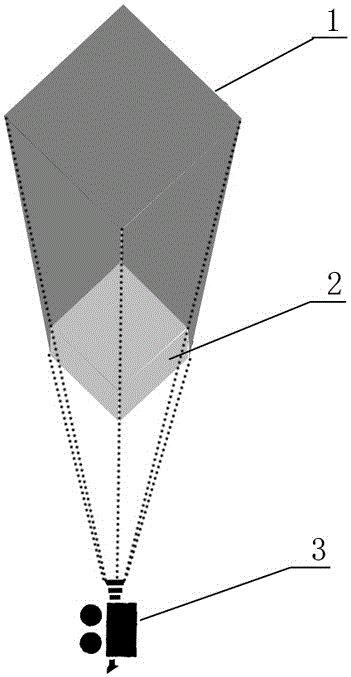 A method for making three-dimensional advertising in a sports field