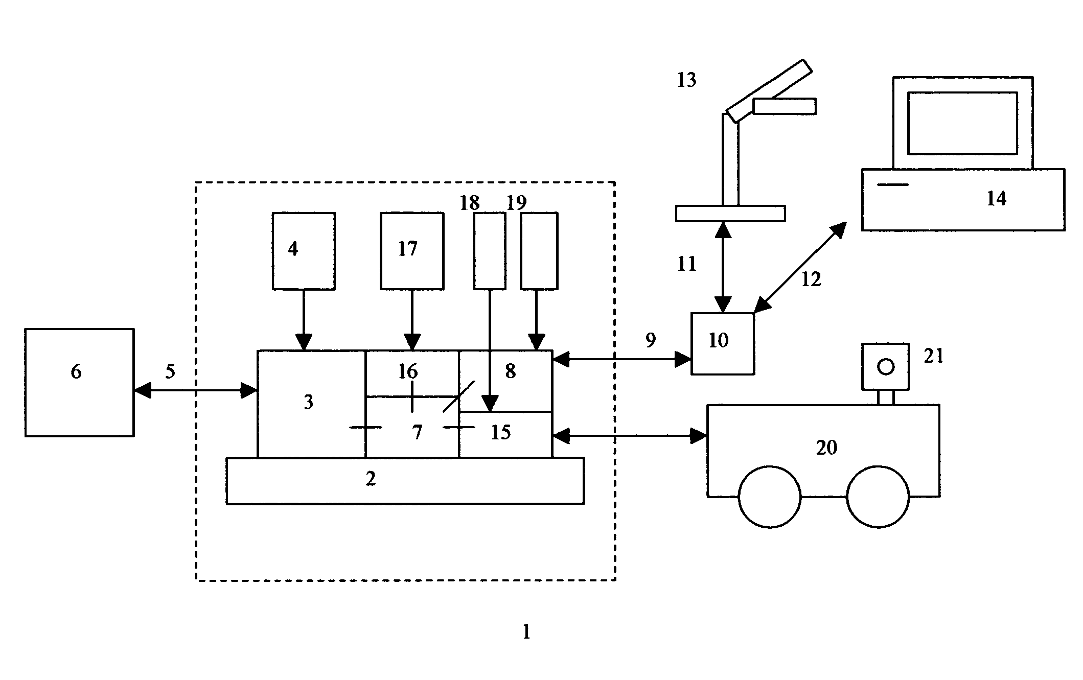 Mobile robotic router with web server and digital radio links