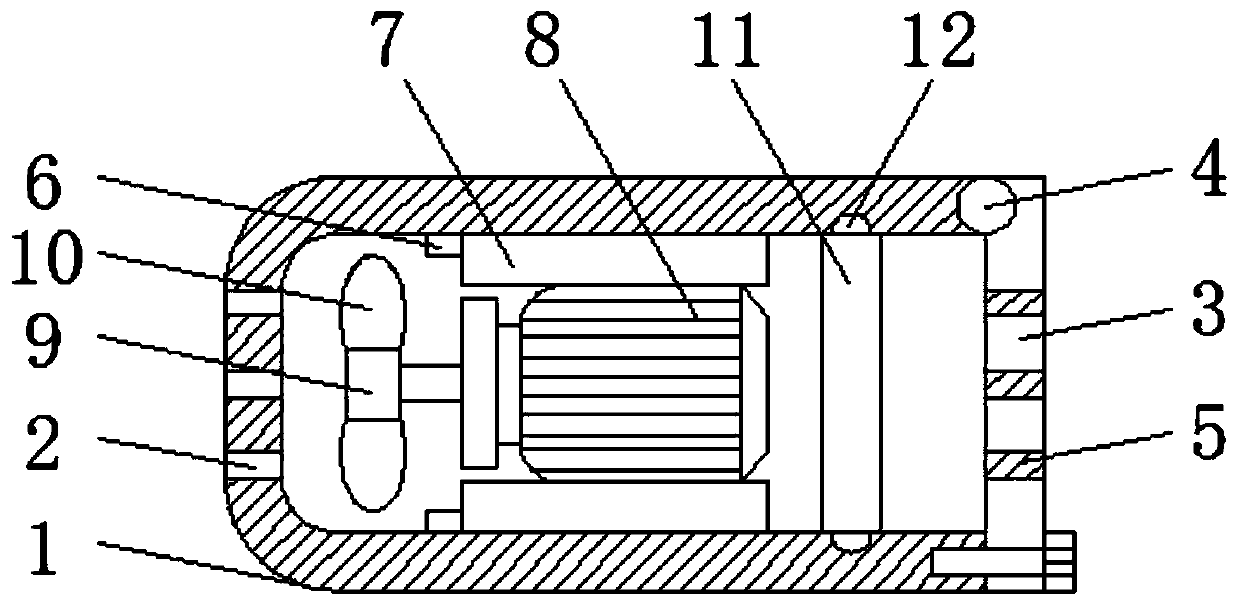 Fan for fuel gas heating water heater