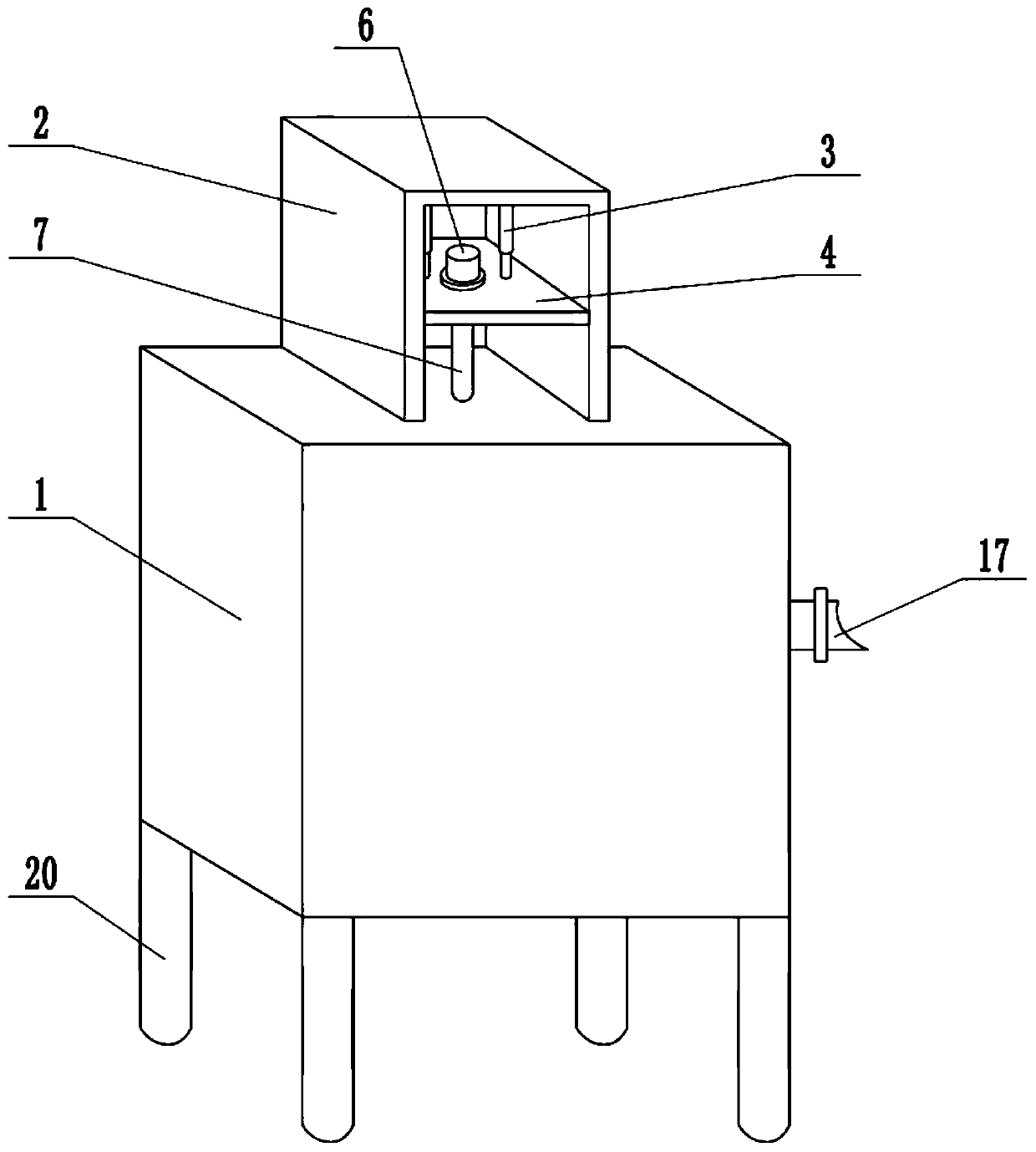 Smelting device for metal material processing